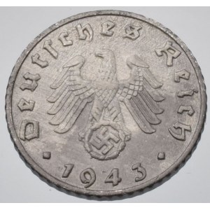 Německo - III. Říše, 5 pfennig 1943 B