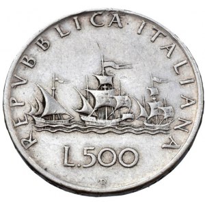 Itálie, republika 1946 - 500 lira 1960