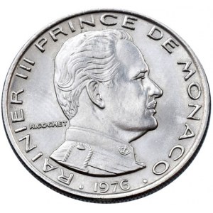 Monako, Rainier III. 1949-2005, 1 frank 1976