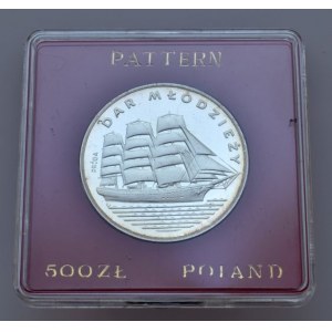 Polsko 1952-1990, 500 zlotých - Dar mlodziezy, plachetnice