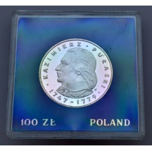 Polsko 1952-1990, 100 zlotých 1976 - Kazimierz Pulaski