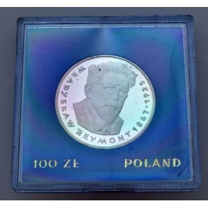 Polsko 1952-1990, 100 zlotých 1977 - Wladyslaw Reymont