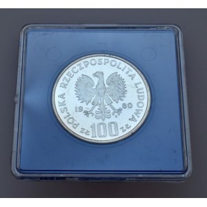 Polsko 1952-1990, 100 zlotých 1980 - Ochrona Srodowiska