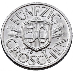 Rakousko republika, 50 groschen 1947, Al