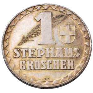 Rakousko republika, 1 stephansgroschen 1950, Ag900, 8.75g