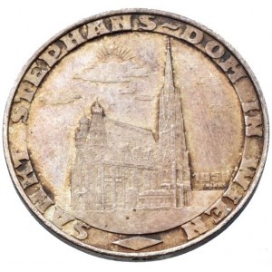 Rakousko republika, 1 stephansgroschen 1950, Ag900, 8.75g