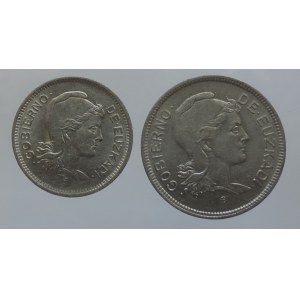 Španělsko, Baskická republika 1936-1937, 2 pesetas 1937 + 1 peseta 1937