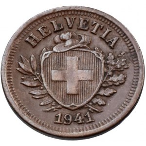 Švýcarsko, republika, 1 rappen 1941 B