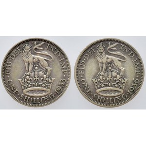 Velká Británie, George V. 1910-1936, 1 shiling 1933, 1936