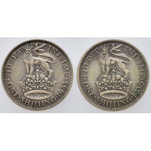 Velká Británie, George V. 1910-1936, 1 shiling 1933, 1936