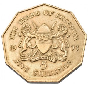 Keňa, 5 šiling 1973