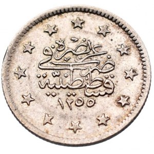 Tunisko, Muhammad al-Sadiq Bey 1859-1862, 2 kurush AH.1255/12 = 1849