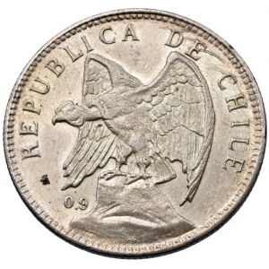 Chile, republika, 1818 - 1 peso 1910