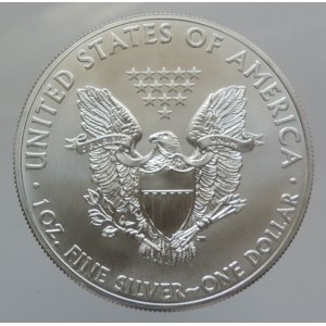 USA, Dolar 2014 Ag 1 unce ryzího stříbra