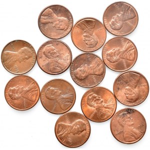 USA, 1 cent x13