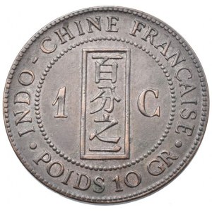 Francouzská Indočína, 1 cent 1889 A