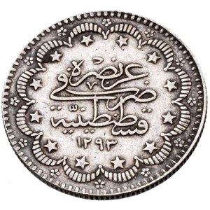 Turecko, Abdul Hamid II. 1876-1909, 5 kurush AH.1293/32 = 1906