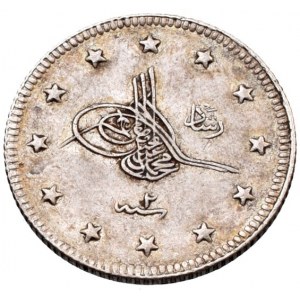 Turecko, Muhammad V. 1909-1918, 2 kurush AH.1327/2 = 1910