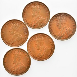 Austrálie, George V. 1910-1936, 1 penny 1929, 33, 34, 35, 36