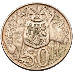 Austrálie, Elizabeth II. 1952 - 50 cent 1966