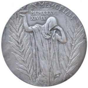 Medaile dle autorů, Španiel, - TGM medaile úmrtní 1937