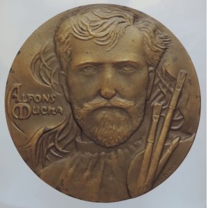Medaile dle autorů, Zeman, K. 1979: Alfons Mucha, 20. výročí pobočky ČNS v Ivančicích