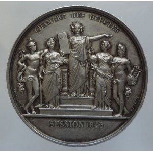 Francie, Ludvík Filip I. 1830-1848, AR medaile Chambres des deputes, session 1846
