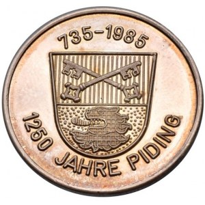 Německo, medaile 1985, 1250 let Piding
