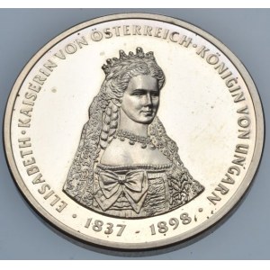 Rakousko, Alžběta, manželka Františka Josefa I., 1837-1898, medailka