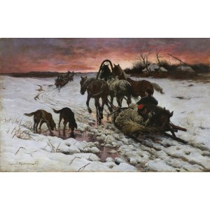 Ajdukiewicz Zygmunt, POWRÓT Z POLOWANIA, 1887