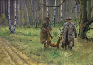 Wywiórski Michał Gorstkin, POLOWANIE W SAMOSTRZELU, 1913