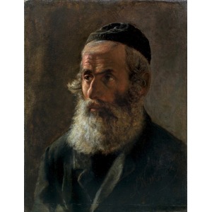 Witkowski Karol Dominik , PORTRET RABINA, OK. 1882