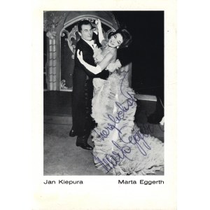Jan KIEPURA (1902-1966), Marta EGGERTH (1912-2013): [Berlin Zach. 1965r. w ‘Wesołej wdówce’ Lehara]- 15 × 10...