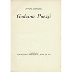 SŁONIMSKI Antoni: Godzina poezji. Warszawa: Tow. Wyd. Ignis Sp. Akc., 1923. - 118, [2] s., 18 cm, brosz...