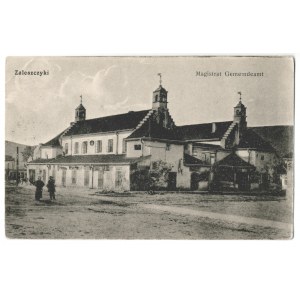 ZALESZCZYKI - Magistrat. Kołomyja, J. Orenstein [ca 1915]. - w sepii, 8,9 × 13,9 cm, stan b. dobry...