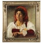 MN (XIX w.), Portret dziewczyny, ok. 1900 r.