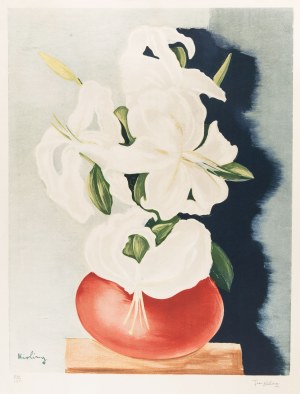 Mojżesz Kisling (1891 Kraków - 1953 Sanary-sur-Mer), Białe lilie w wazonie