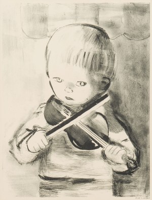 Rajmund Kanelba (1897 Warszawa - 1960 Londyn), Chłopiec ze skrzypcami