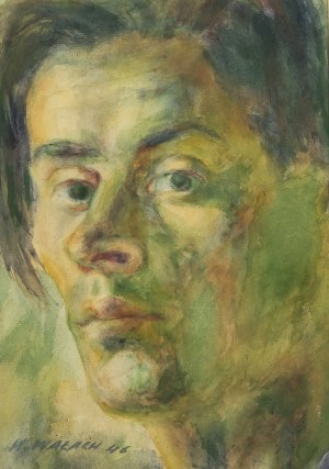 Jan Wałach (1884-1979), Portret młodego mężczyzny, 1946 r.