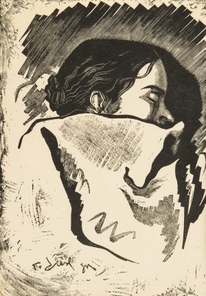 Tadeusz (syn) Cieślewski (1895-1944), Śpiąca (żona artysty), 1935 r.