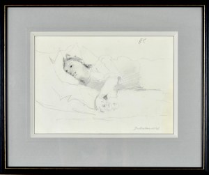 Jacek MALCZEWSKI (1854-1929), Szkic leżącej kobiety, 1887