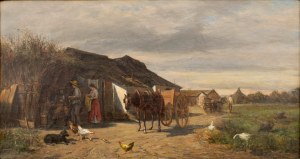 Ludwik GĘDŁEK (1847-1904), Scena rodzajowa, 1877