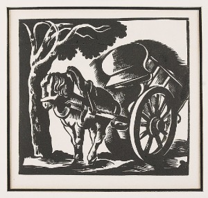 Wacław WĄSOWICZ (1891-1943), Koń z wózkiem