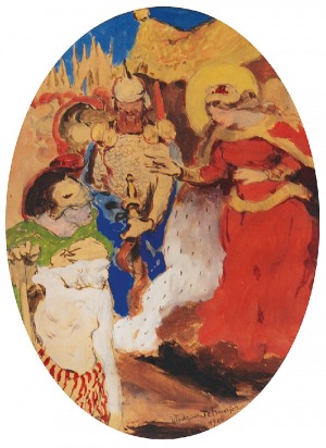 Włodzimierz TETMAJER (1862-1923), Scena historyczna, 1906