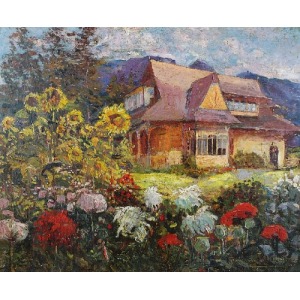 Francis MOLLO (1897 -?), Der blühende Garten