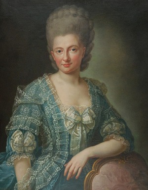 Anna Rosina Lisiewska MATTHIEU DE GASC, Portret hrabiny Elisabeth Juliane Friederike von Baertling, 1774