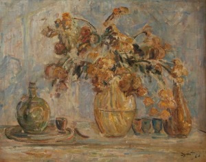 Stefan JUST (1905-1977), Martwa natura z kwiatami, 1969