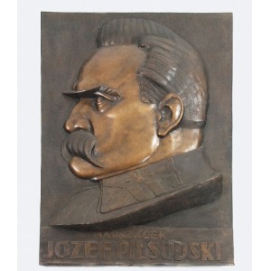 Władysław MIECZNIK (1903-1989), Plakieta - Marszałek Józef Piłsudski