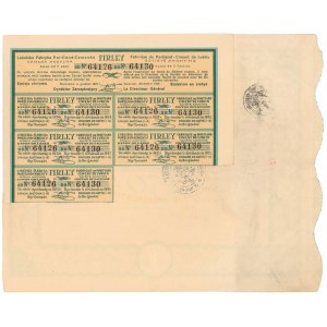 Lubelska Fabryka Portland Cementu FIRLEY, Em.1-9, 5x 50 zł 1925