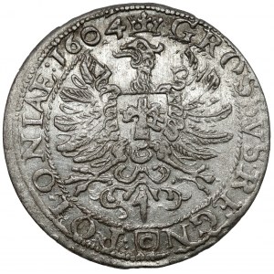 Zygmunt III Waza, Grosz Kraków 1604 - wczesny - rzadki